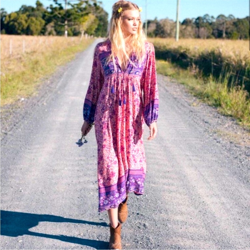 Original Spell Folk Town Boho Maxi
Handmade, Circa 2016
Size Small